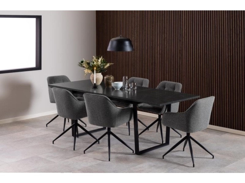 Krzesło Brooke obrotowe antracytowe Monza - ACTONA